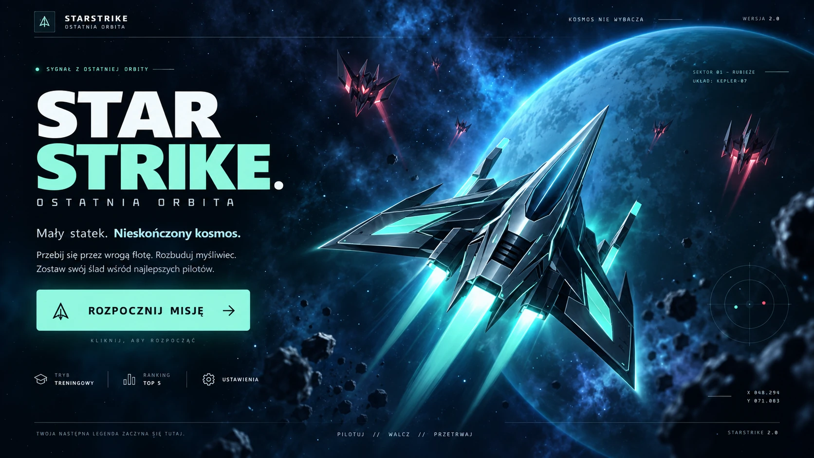StarStrike: Ostatnia Orbita - gra przeglądarkowa w kosmicznym stylu