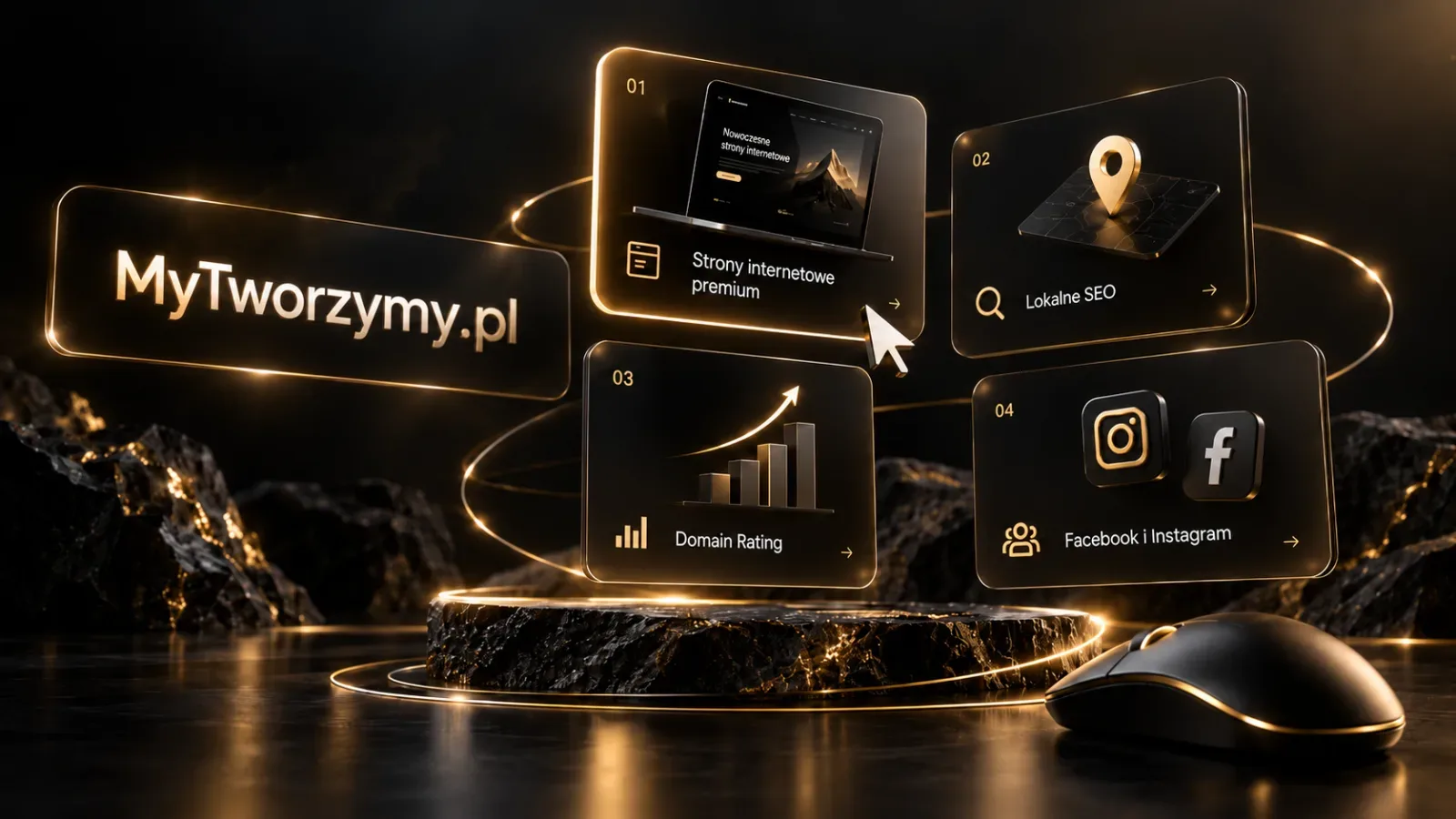 Schemat usług cyfrowych połączonych w jeden system