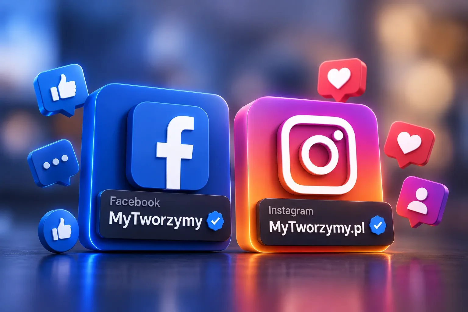 Koncepcja spójnych materiałów marki na Facebook i Instagram